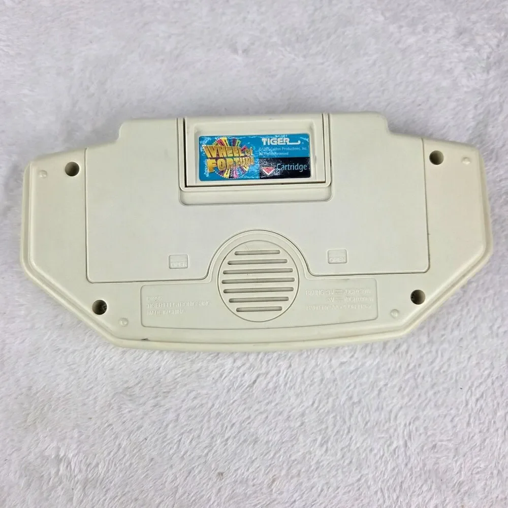 Vtg 1995 Tiger Electronics Wheel Of Fortune Handheld Game w/Cartridge Tested